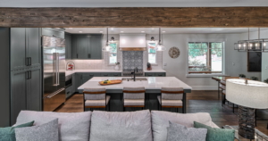 kitchen from fireplace